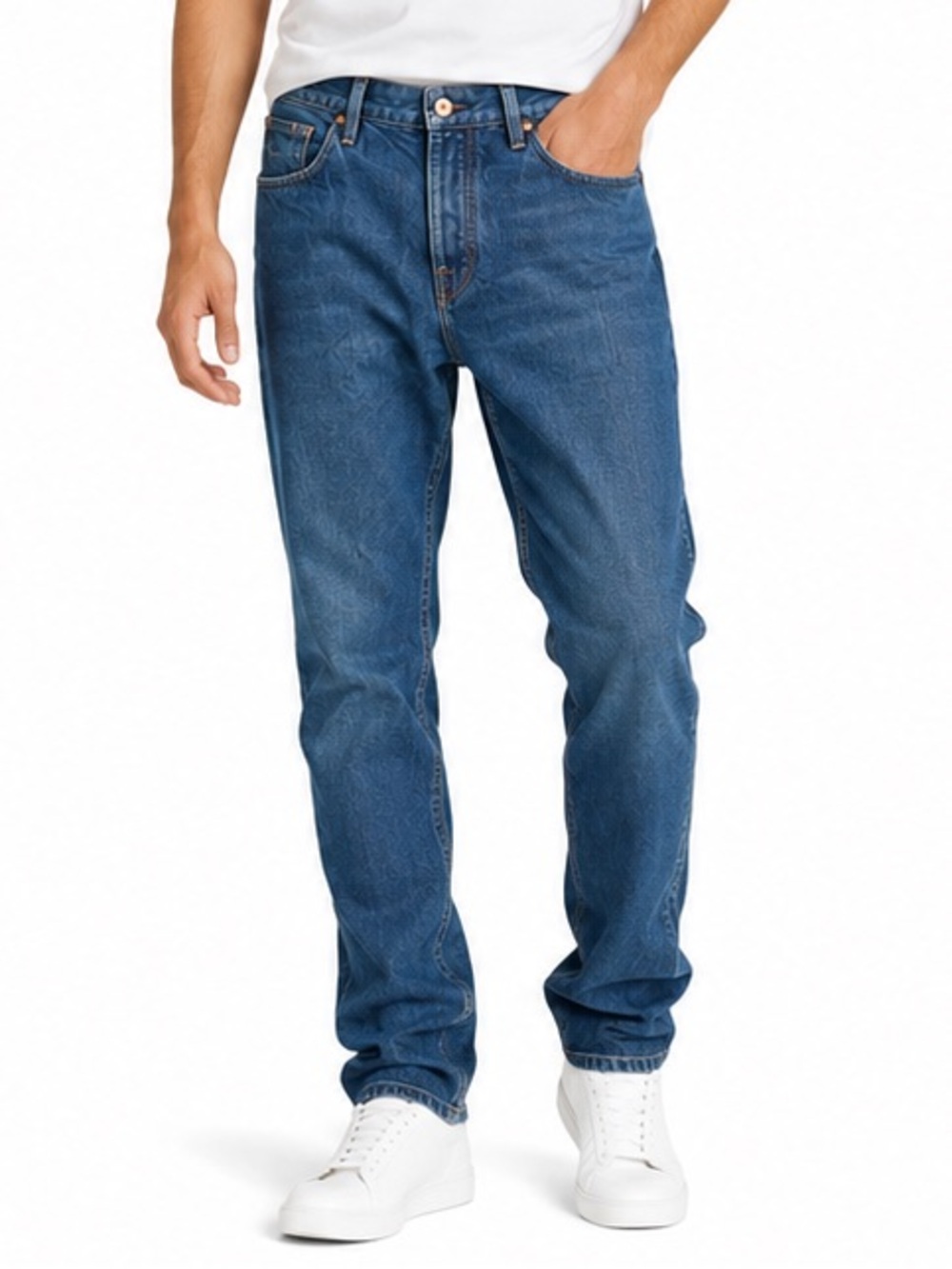 Scotch & Soda Men’s W36 L34 Ralston Blue Denim Jeans Straight Slim Amsterdam